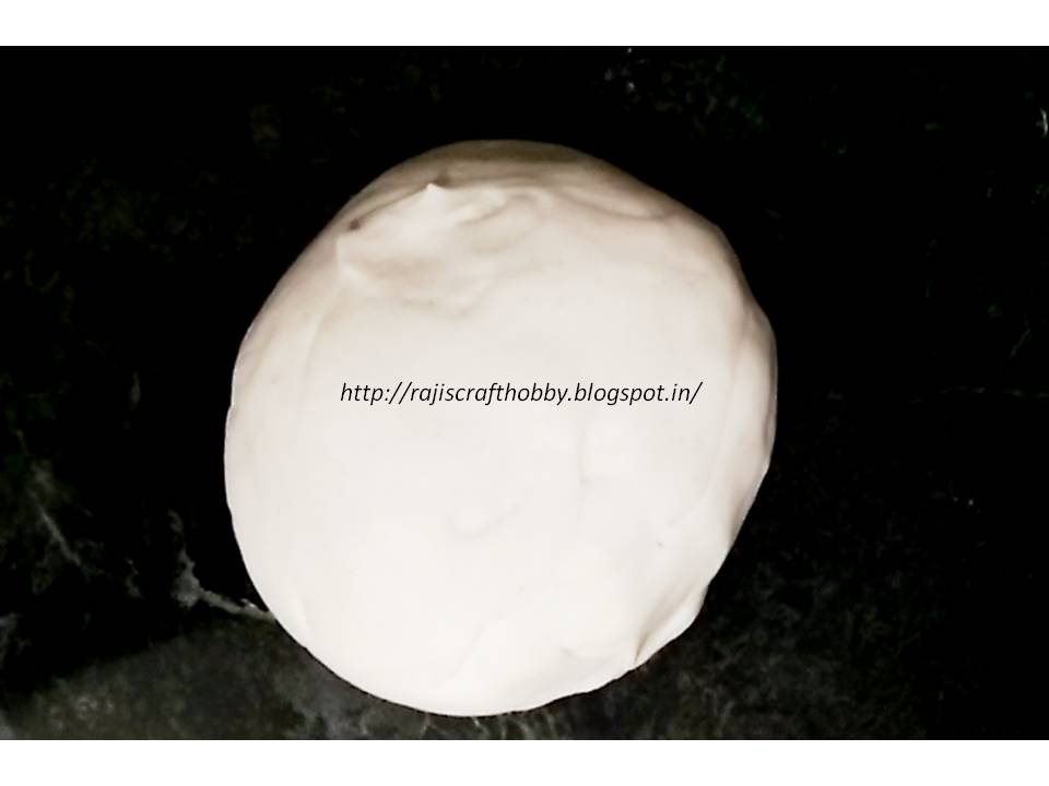 Raji's Craft Hobby: Homemade Cold Porcelain Air Dry Clay